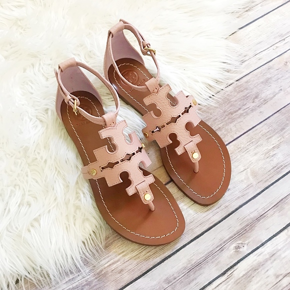 Tory Burch Shoes - RARE Tory Burch Phoebe flat sandals in mauve pink